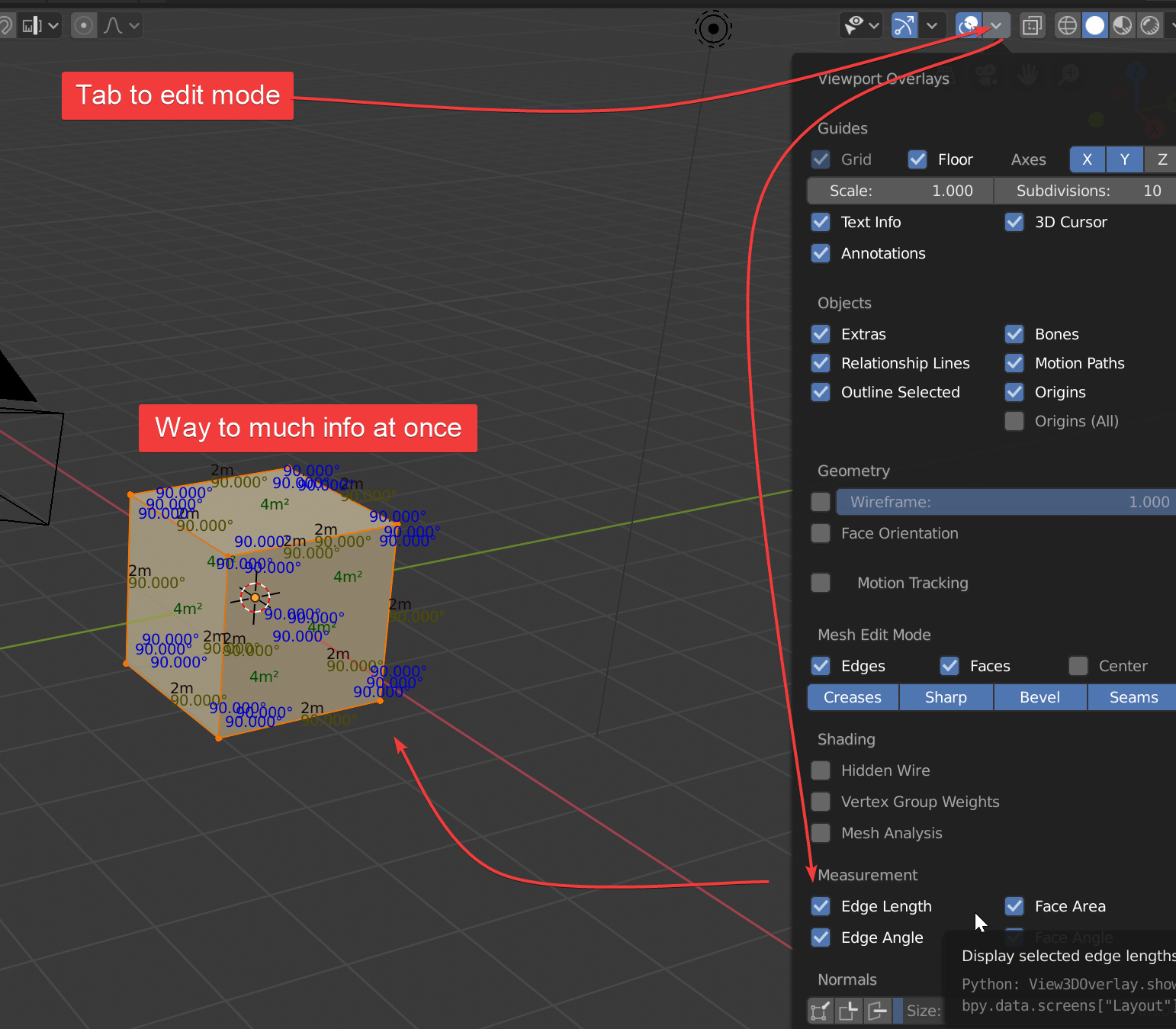 How to accurately measure in Blender