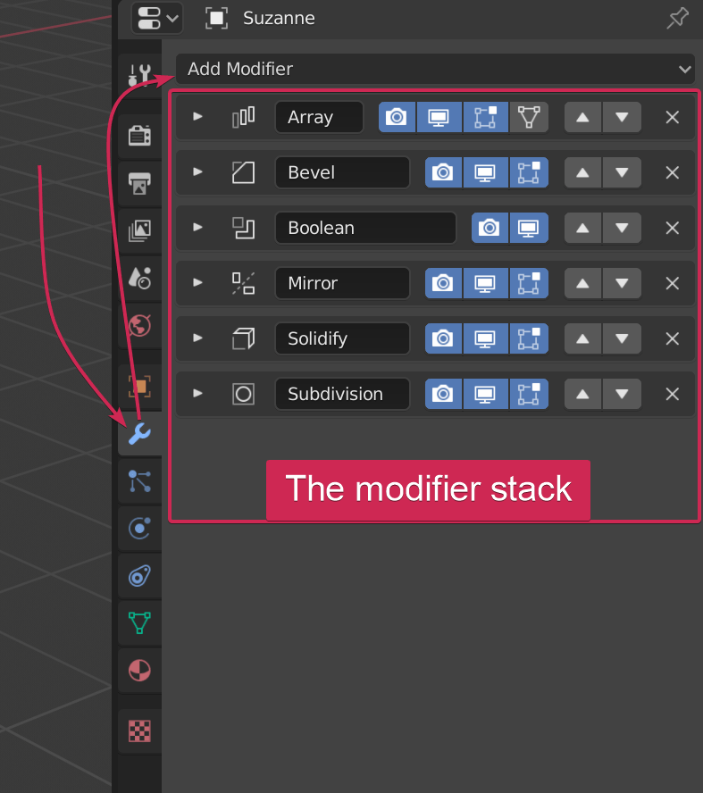How modifiers work in Blender, an overview