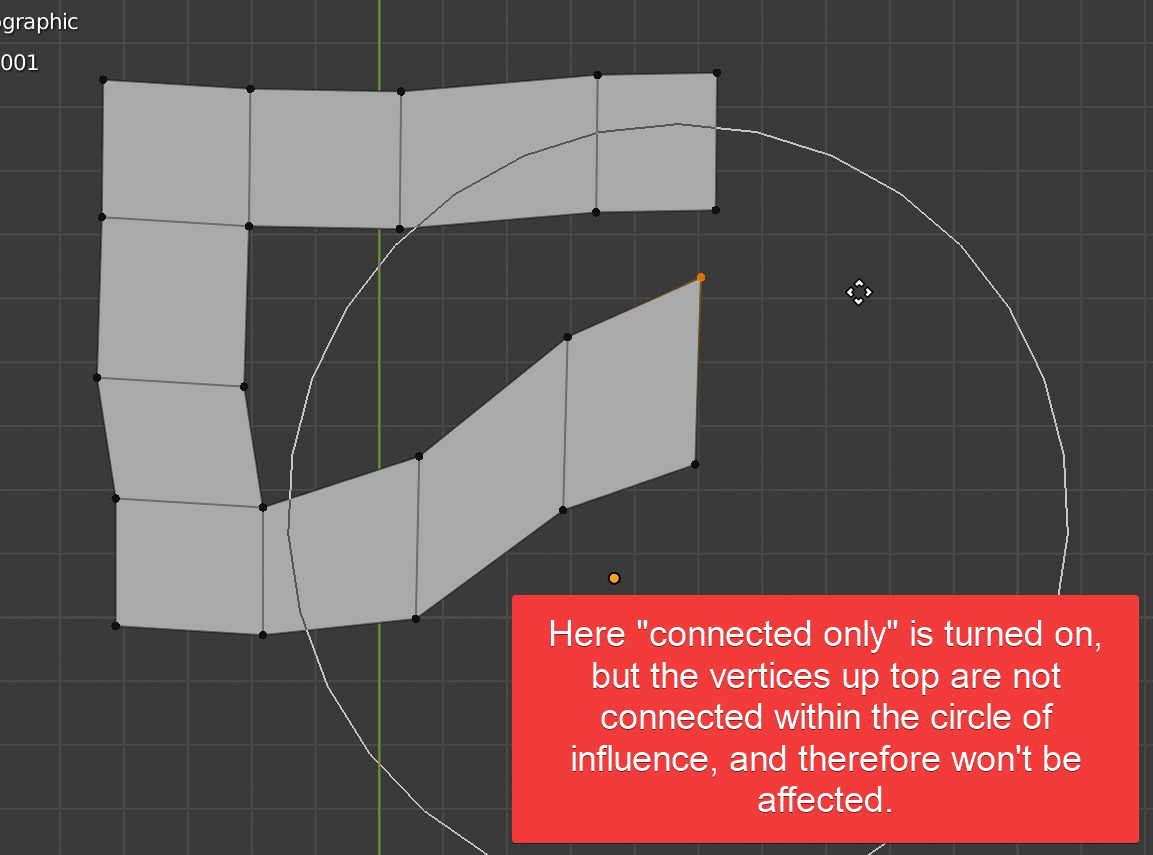 Proportional editing in Blender tutorial