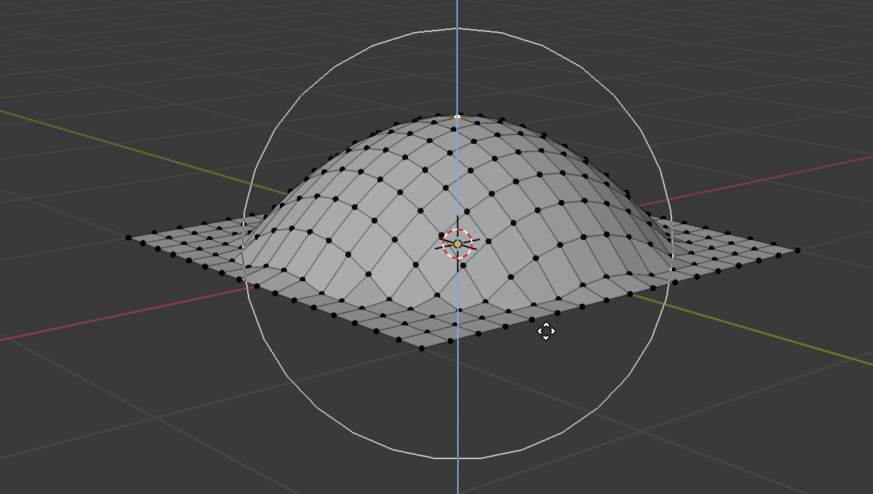 Proportional editing in Blender tutorial