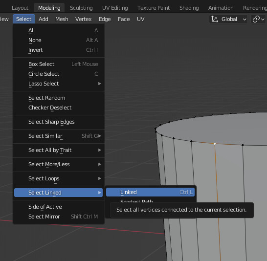 Shortcut to remove doubles in Blender