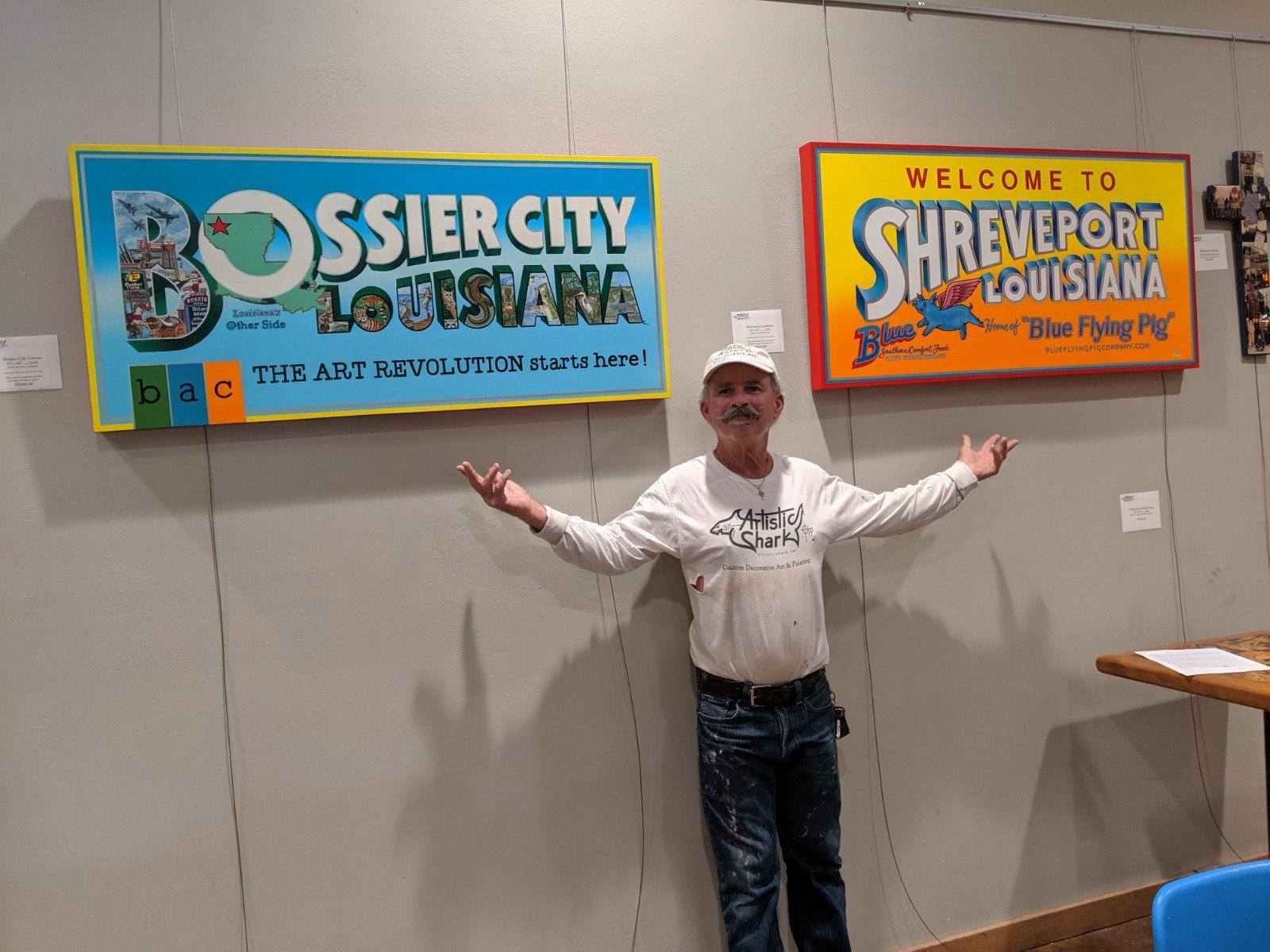 Bossier City Sign Bossier, LA ARTISTIC SHARK