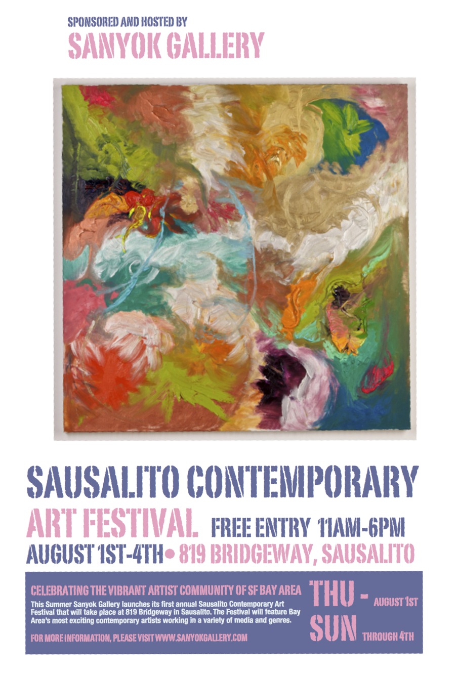 Sausalito Contemporary Art Festival at Sanyok Gallery on August 1st