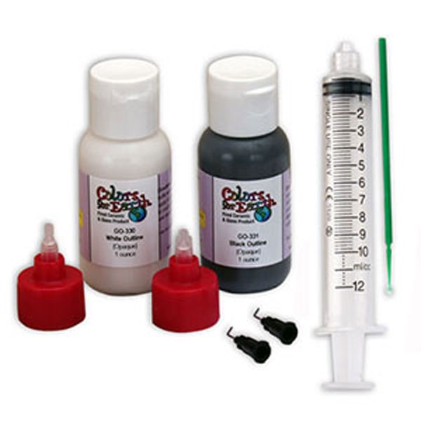 Artistry In Glass > COLORS FOR EARTH GLASS ENAMELS > OUTLINE KIT by