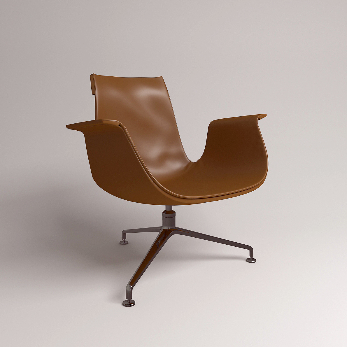 Chair FK Lounge from Walter Knoll 3D Realistic Model Artium3D
