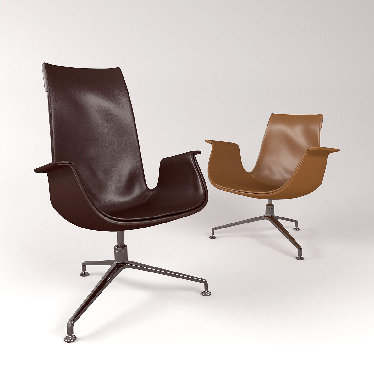 Chair FK Lounge from Walter Knoll 3D Realistic Model Artium3D