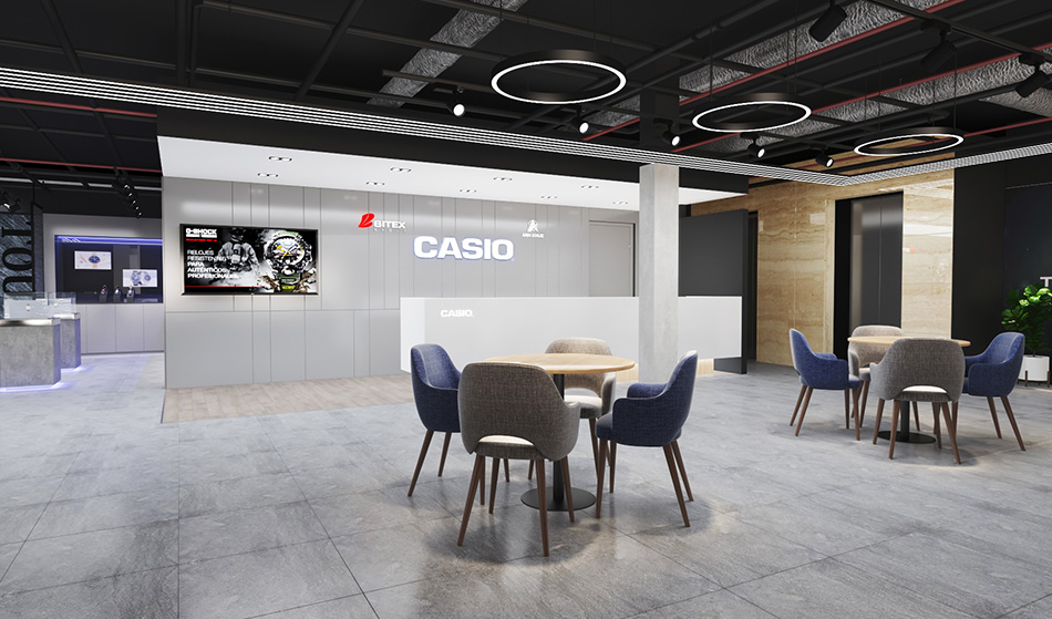 CASIO SHOWROOM ARTIUS Design and Construction