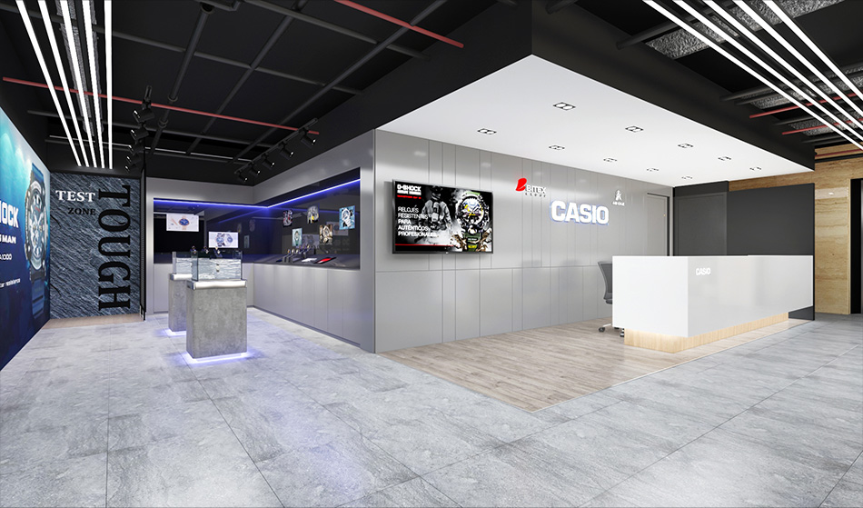 CASIO SHOWROOM ARTIUS Design and Construction