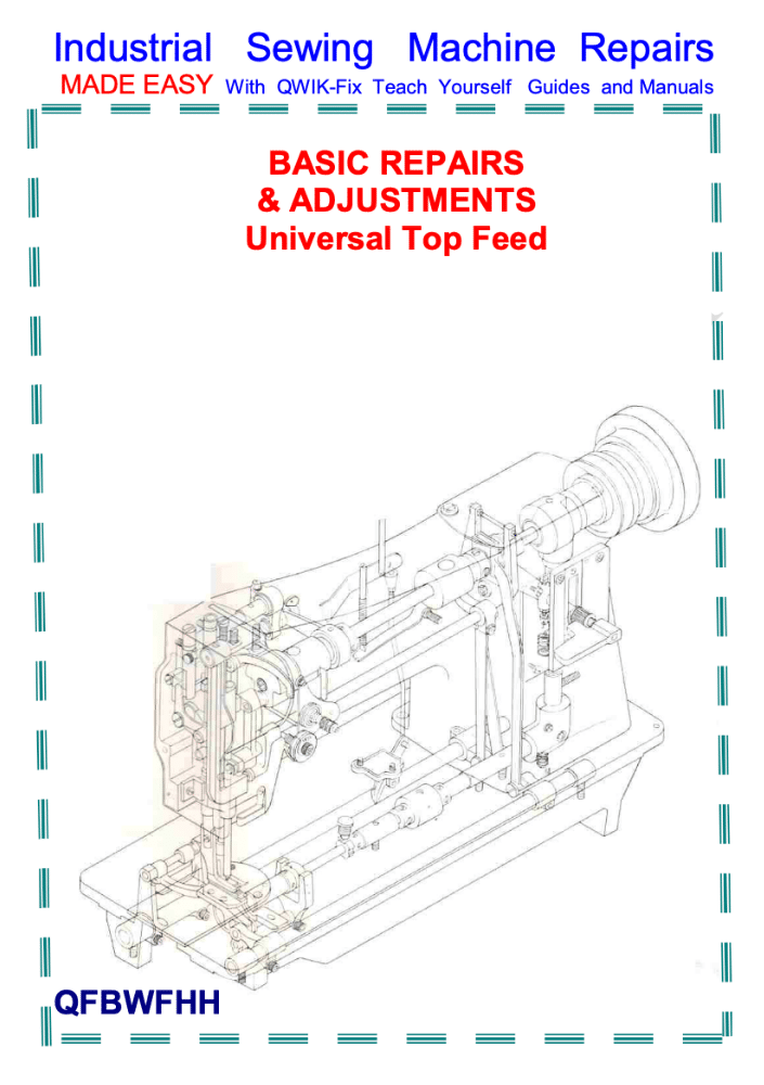 Sewing Machine Repair Manuals Artizan Training