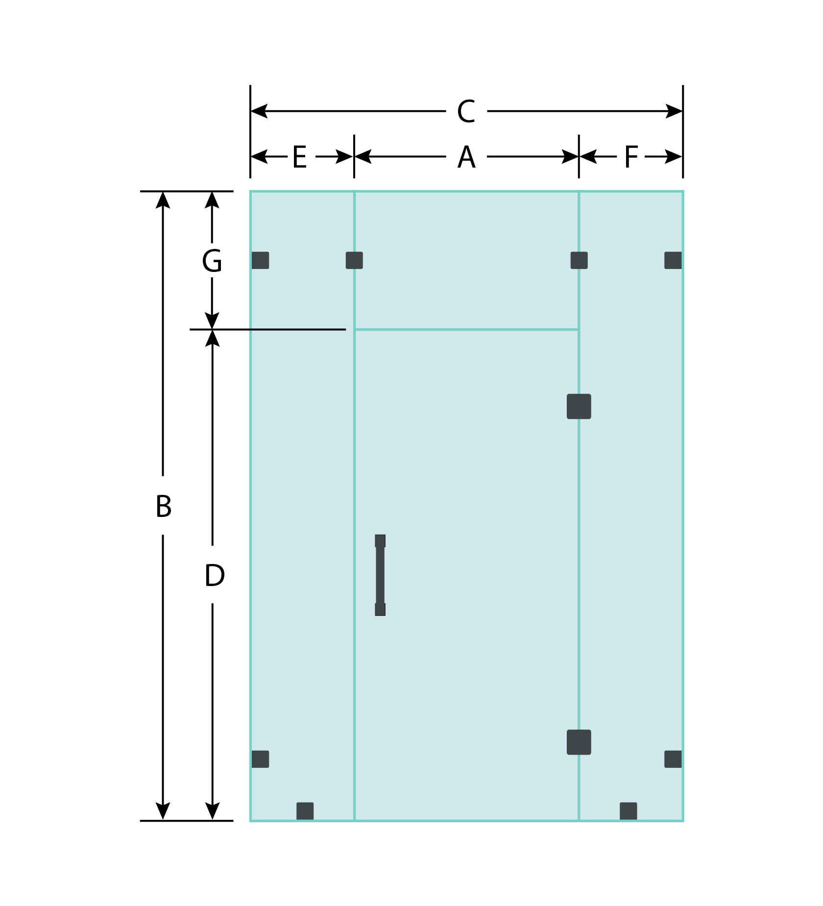 Glass Door & Side Panels Shower With Transom The Glass Company NYC Glass Partition and Wall