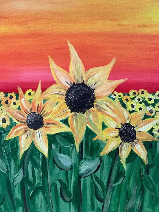 Sunflower Acrylic Painting Painting Art Of Diamond Painting