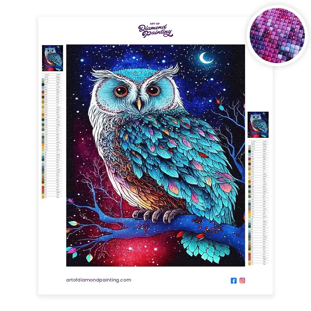 Two Owls Diamond Painting Painting Diamond Painting Kits