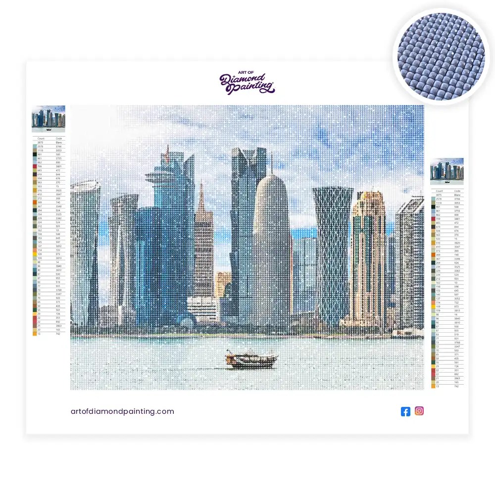 Qatar Buildings Diamond Painting Painting Diamond Painting Kits