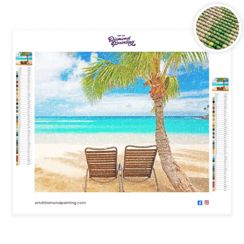 Hawaiian Seaside Diamond Painting Painting Diamond Painting Kits