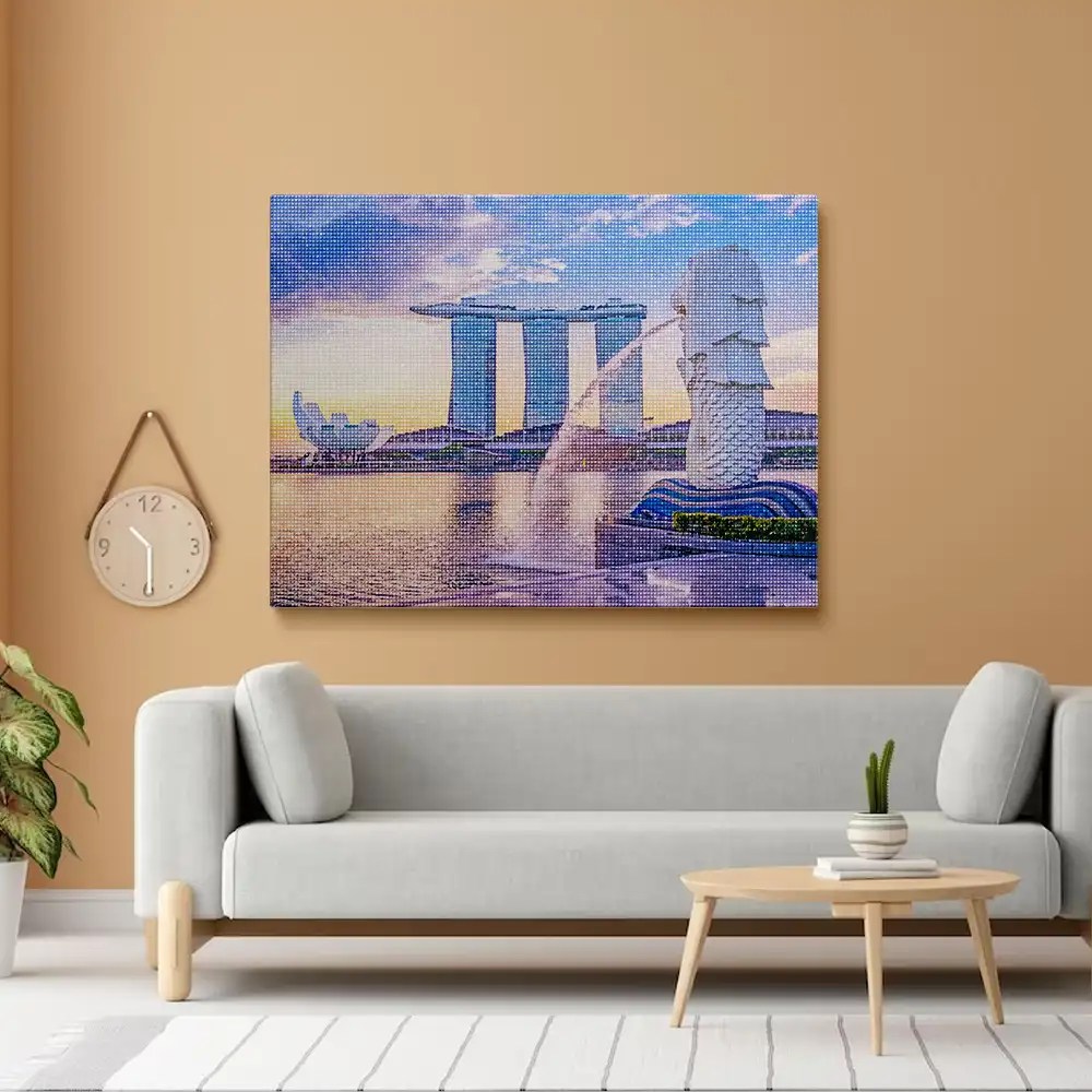 Singapore Merlion Diamond Painting Painting Diamond Painting Kits
