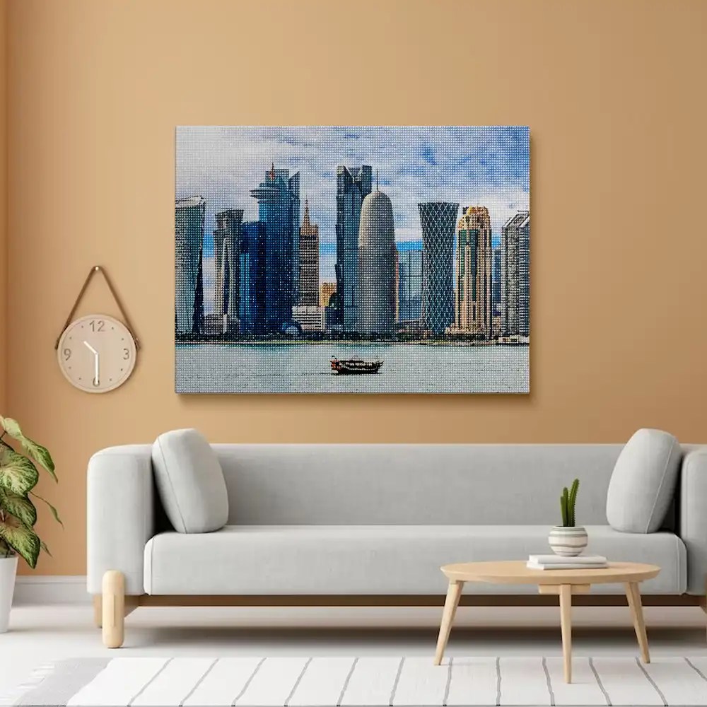 Qatar Buildings Diamond Painting Painting Diamond Painting Kits