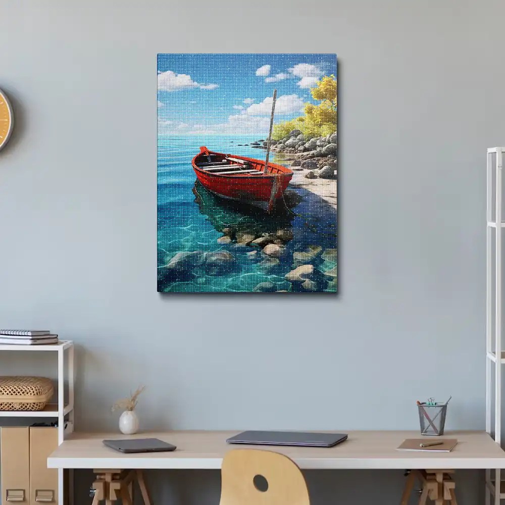 Duck Boat Painting Painting Diamond Painting Kits