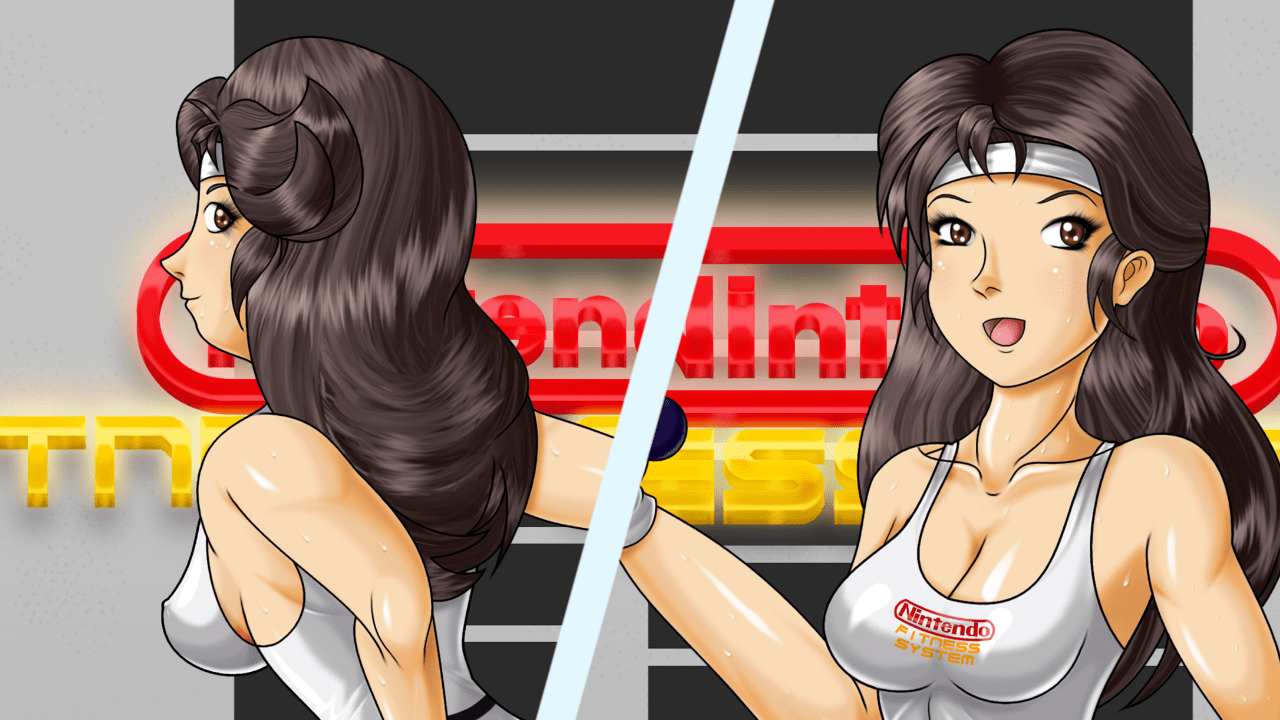 80s Wii Fit Trainer (NES Version) Blue Fish Apartment