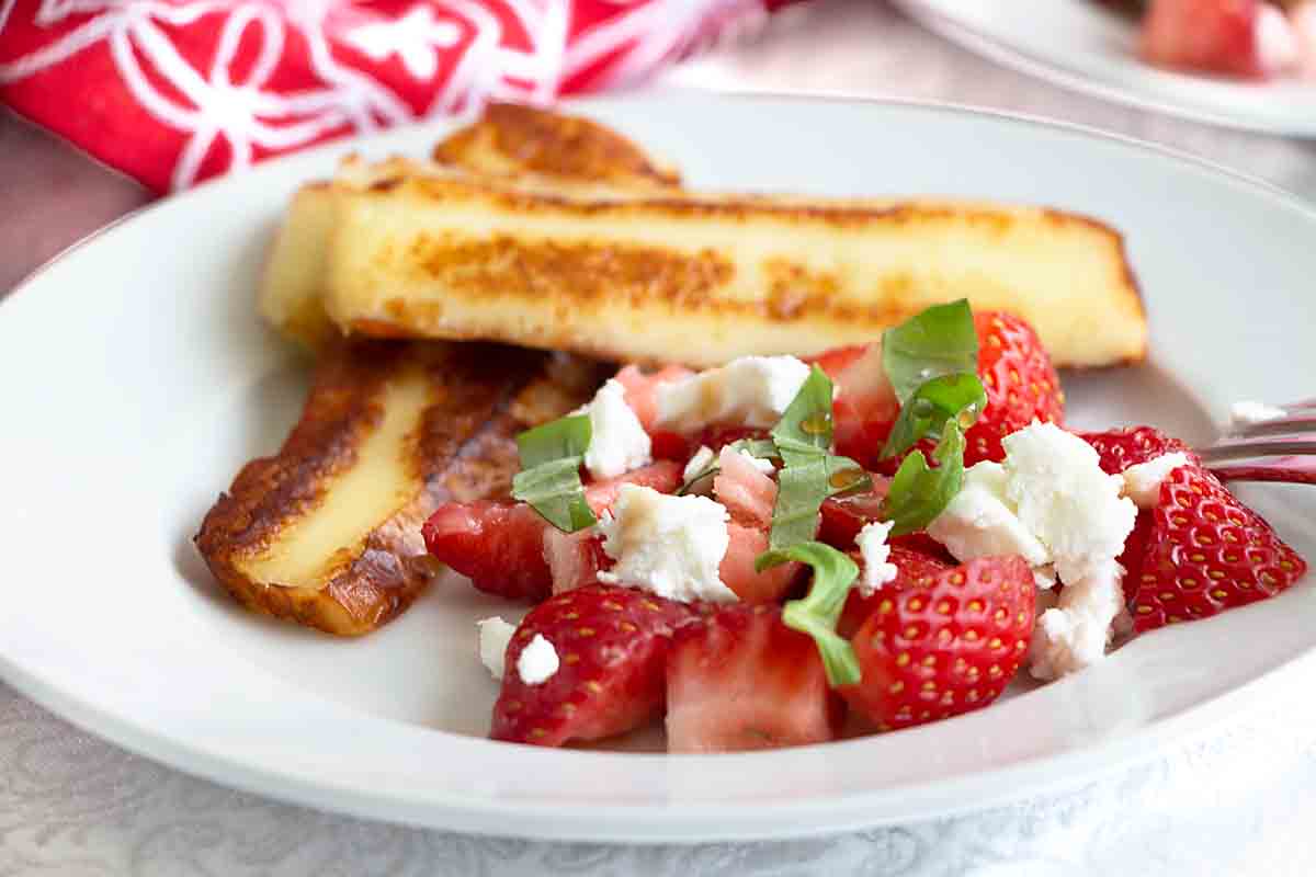 Finnish Bread Cheese with Strawberry Salsa Art of Natural Living