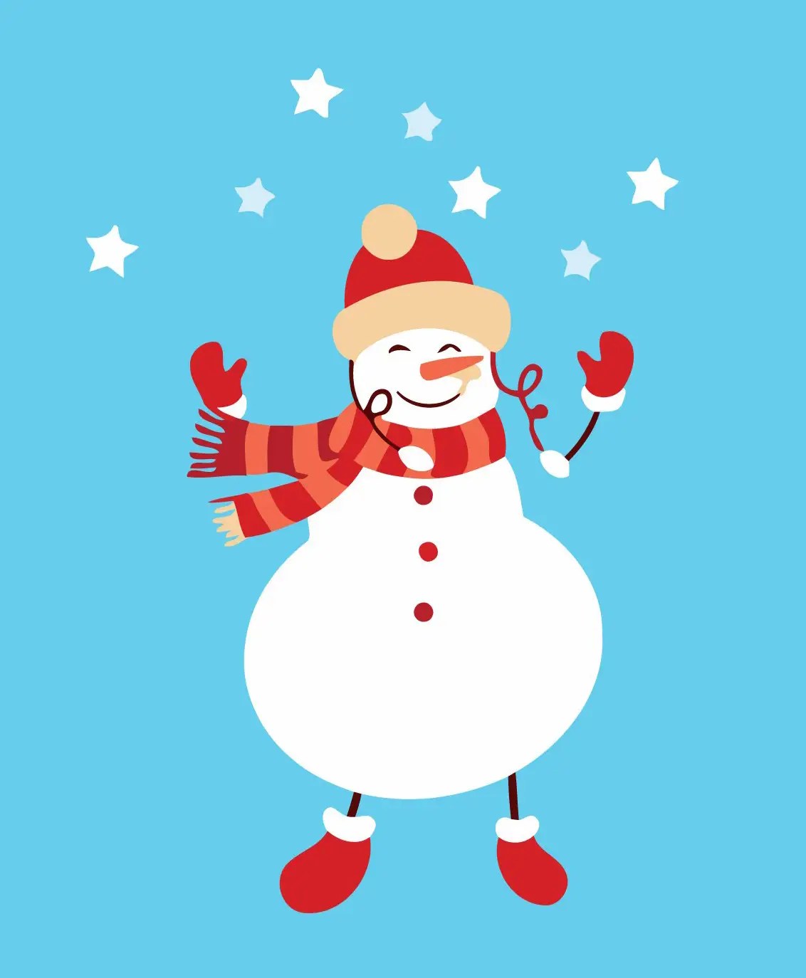 Snowman Painting Art Of Paint By Numbers