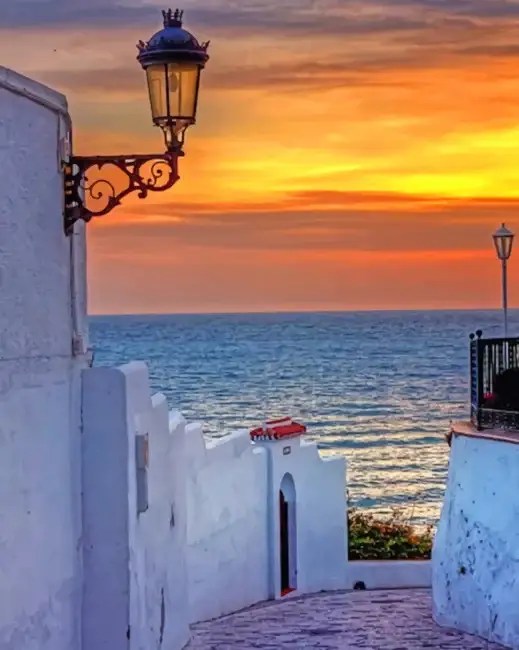 Málaga Spain Painting Art Of Paint By Numbers