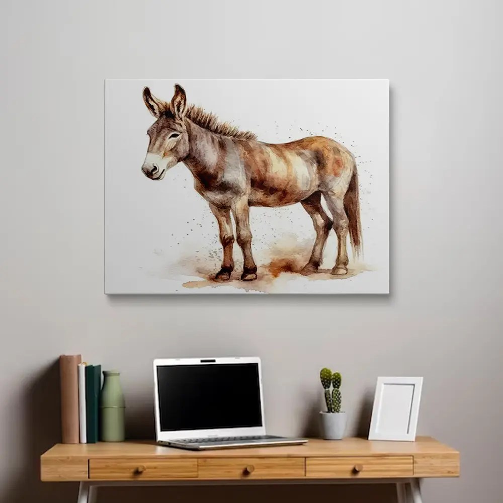 Donkey Painting Art Of Paint By Numbers