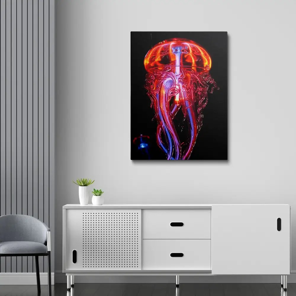 Luminous Jellyfish Painting Art Of Paint By Numbers