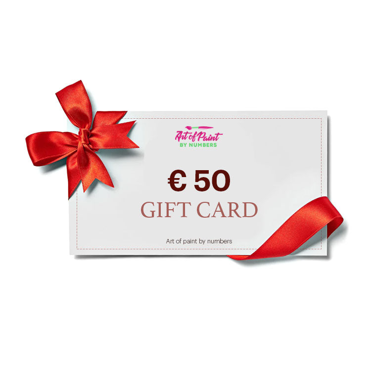 Gift Card Painting Art Of Paint By Numbers