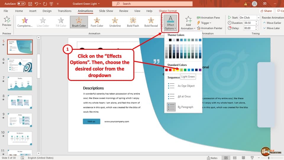 How to Change Text Color in PowerPoint? Guide!] Art of
