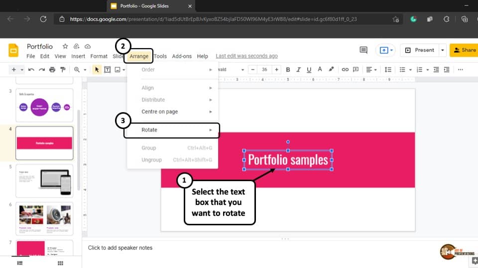 How to Rotate Text in Google Slides? [A Helpful Guide!] Art of