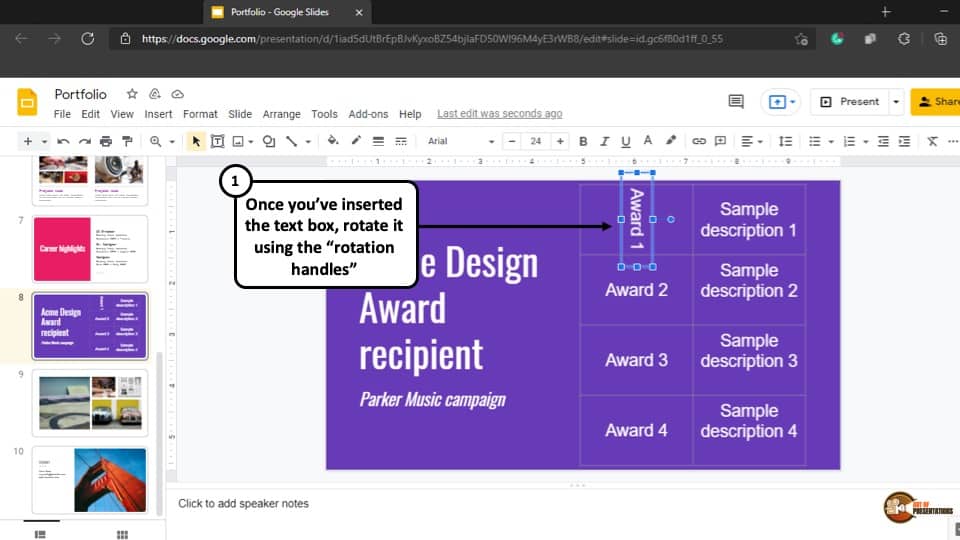 How to Rotate Text in Google Slides? [A Helpful Guide!] Art of