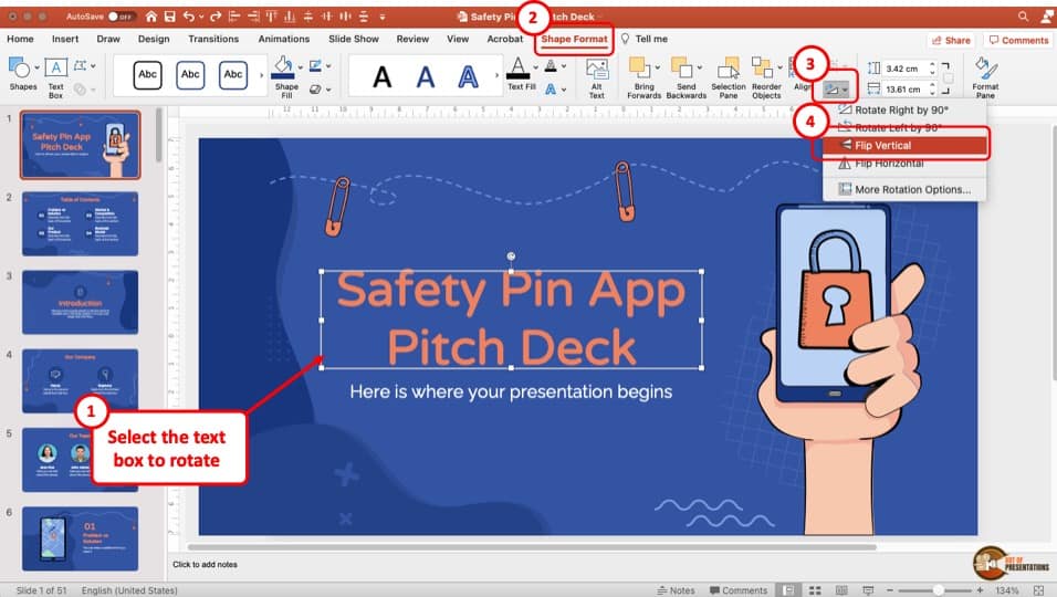 How to Rotate Text in PowerPoint? [A StepbyStep Guide!] Art of