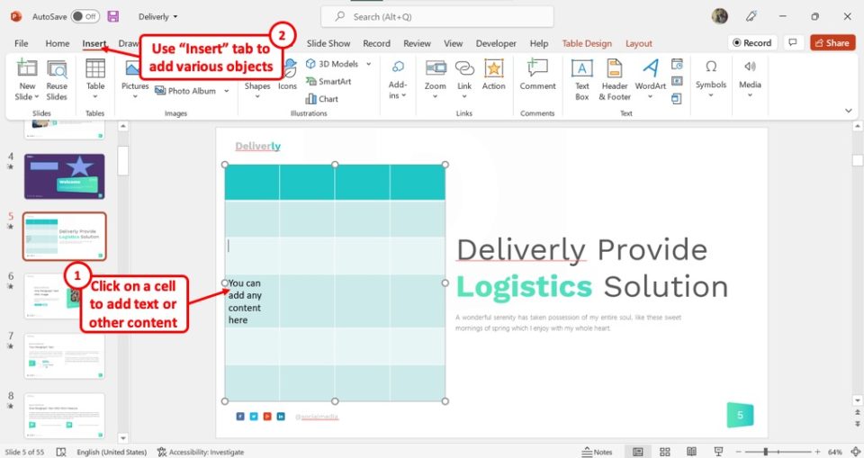 How to Add Tables in PowerPoint? Guide!] Art of Presentations