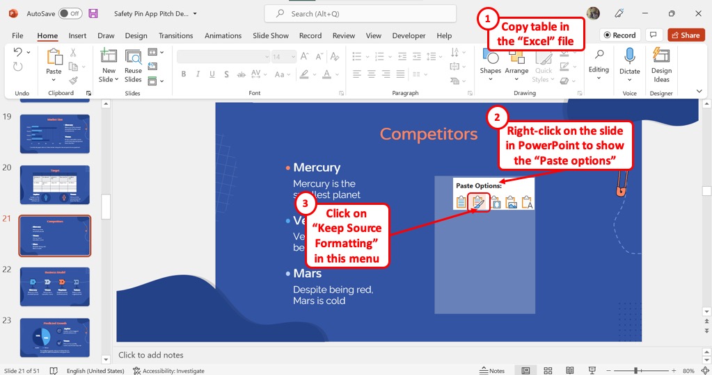 How To Insert A Scrollable Table In Powerpoint