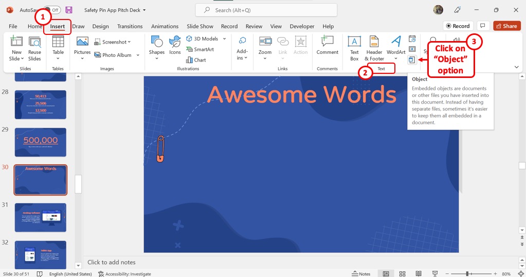 How To Insert A Scrollable Excel Table Into Powerpoint
