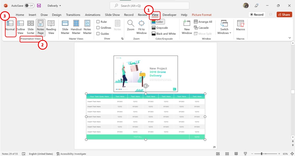 Can You Insert A Table In Powerpoint Notes