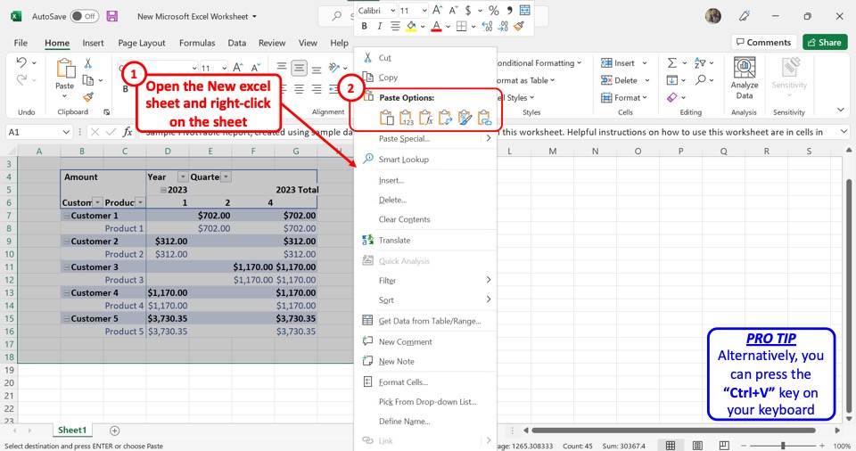 How To Insert A Pivot Table In Powerpoint
