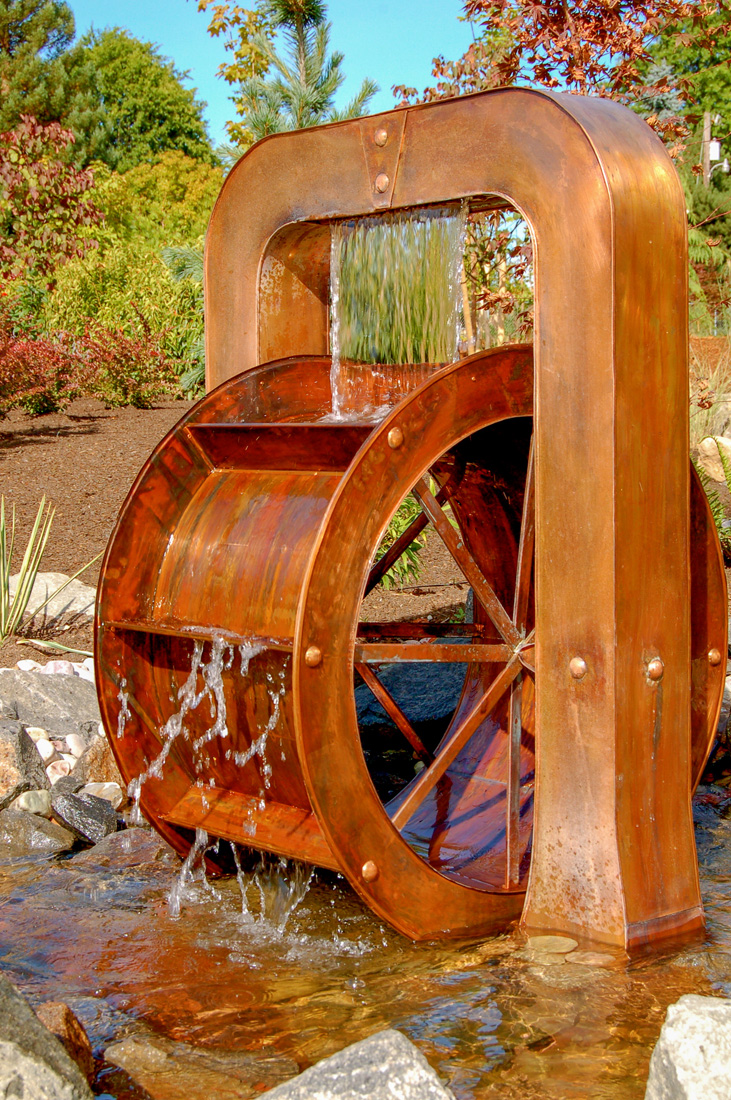 Custom Water Fountains with Art of Rain. Handmade in USA.