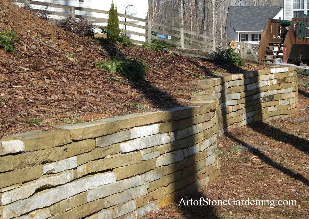 Natural Stone Retaining Wall Dawsonville, GA Art of Stone