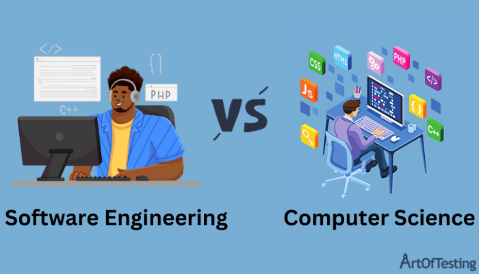 Is software engineering the same as computer science