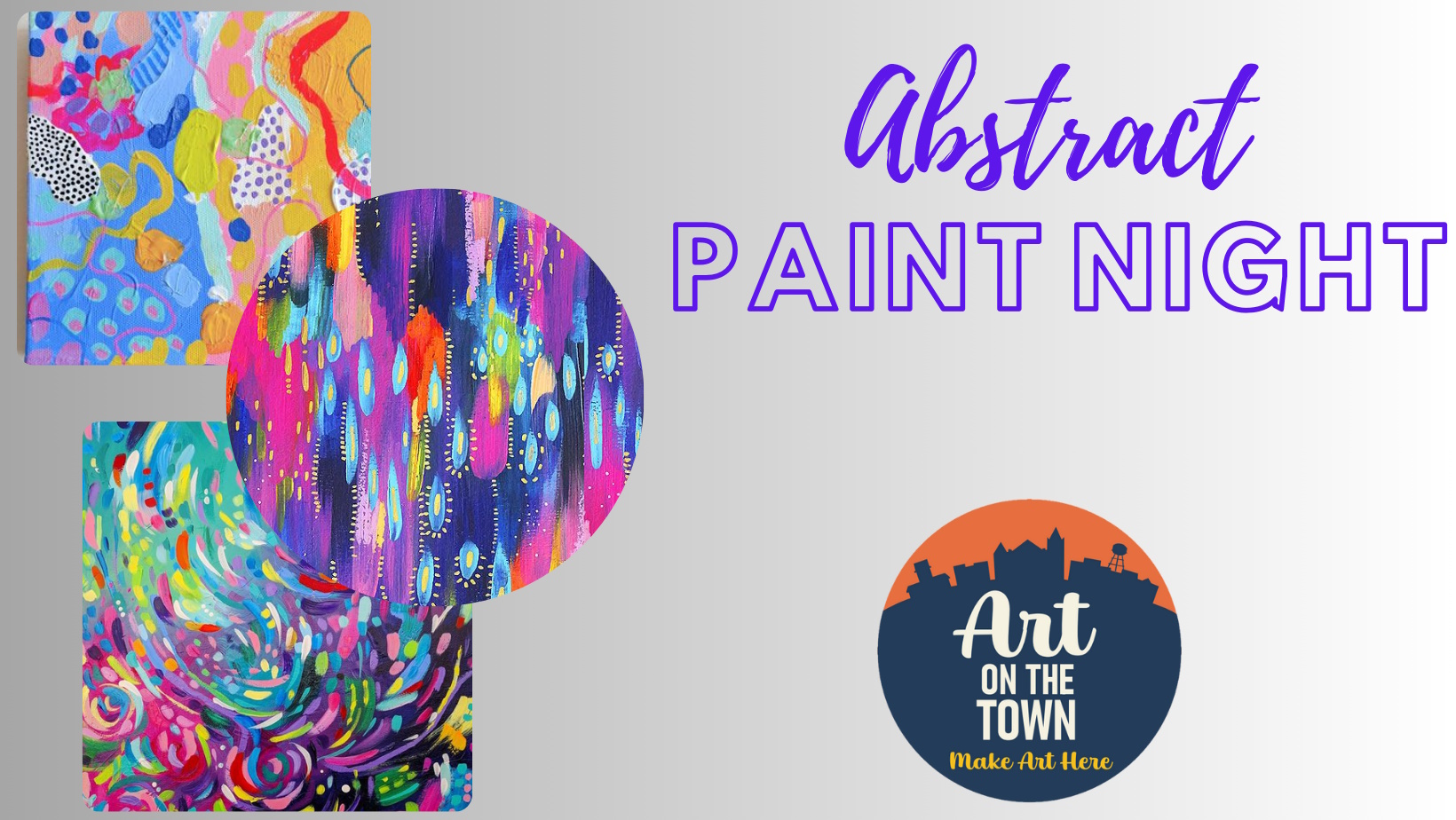 Abstract Paint Night Art on the Town WI