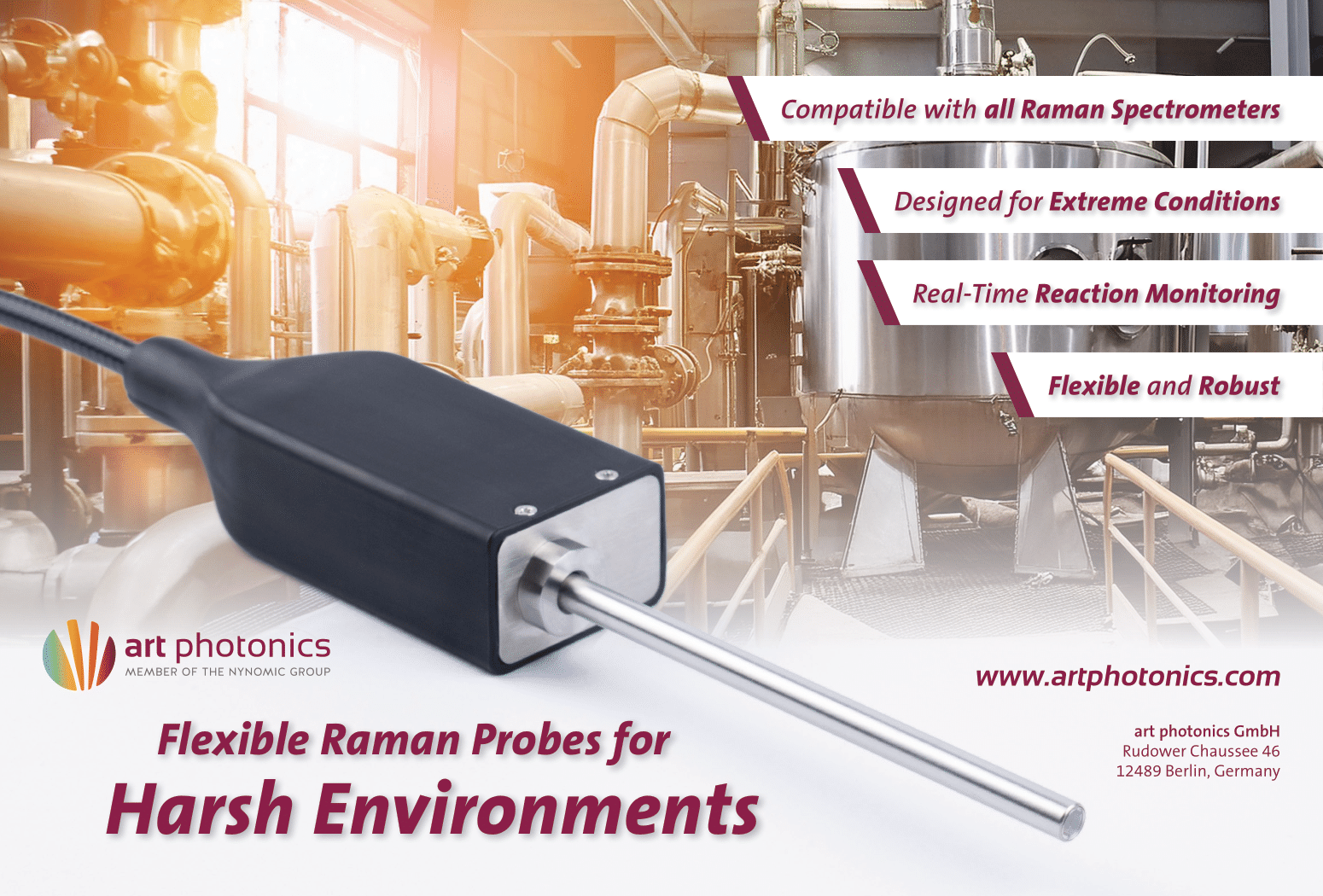 Raman Fiber Optic Probe Special Design for Harsh Environments art