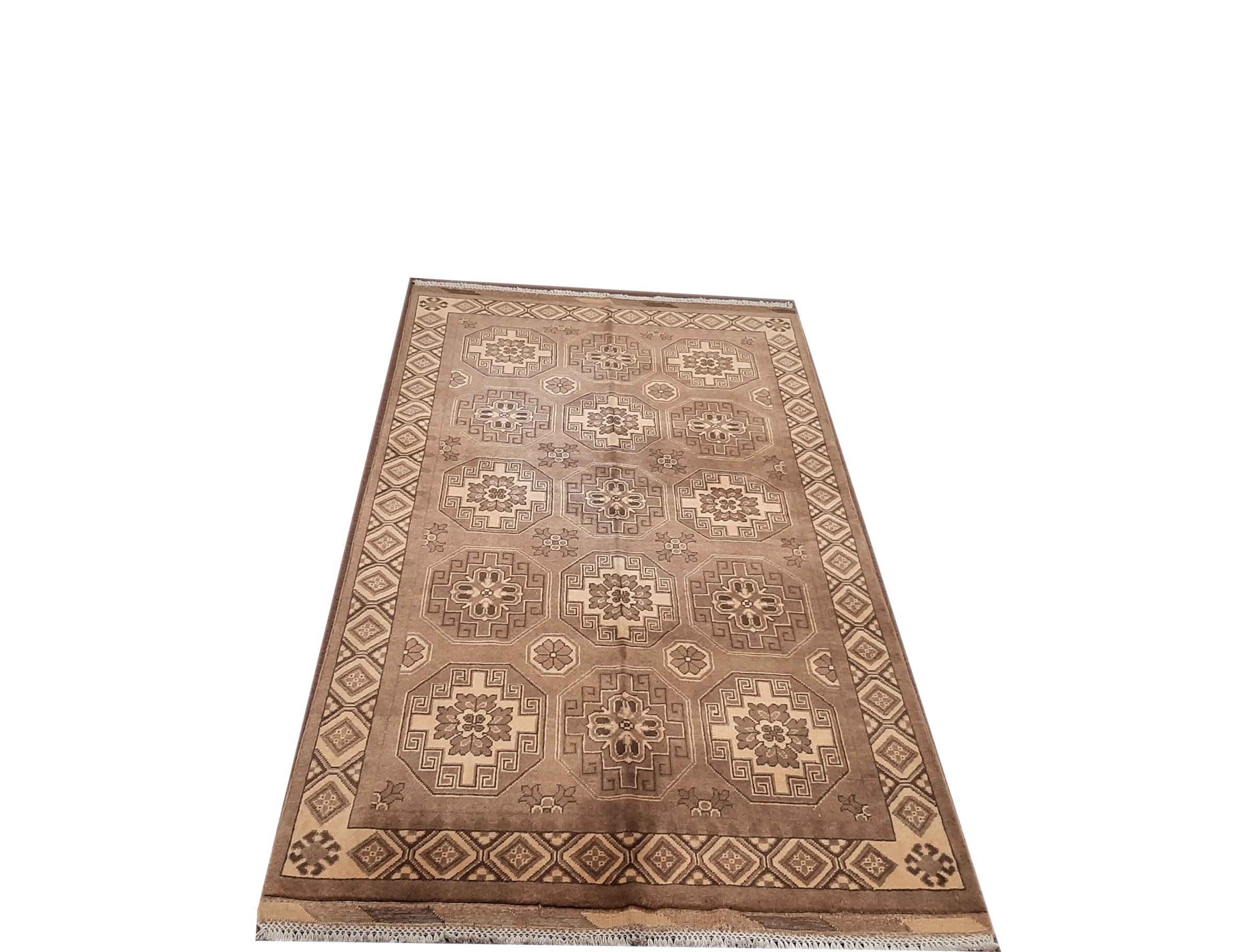 Natural Wool Rug 4 x 6 Feets Art Islamabad Handmade Rugs and