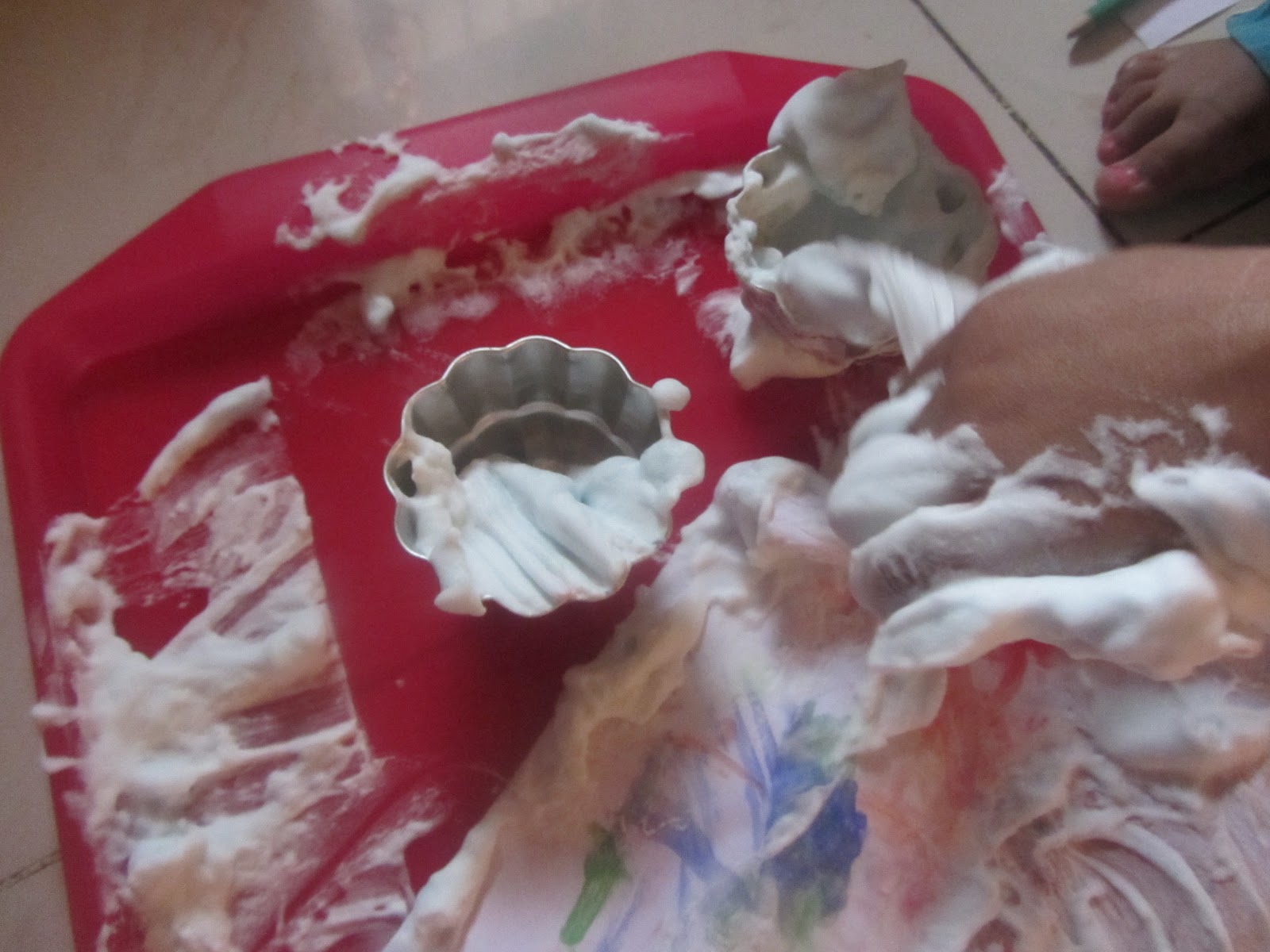 Shaving cream Cup cakes artplayexplore