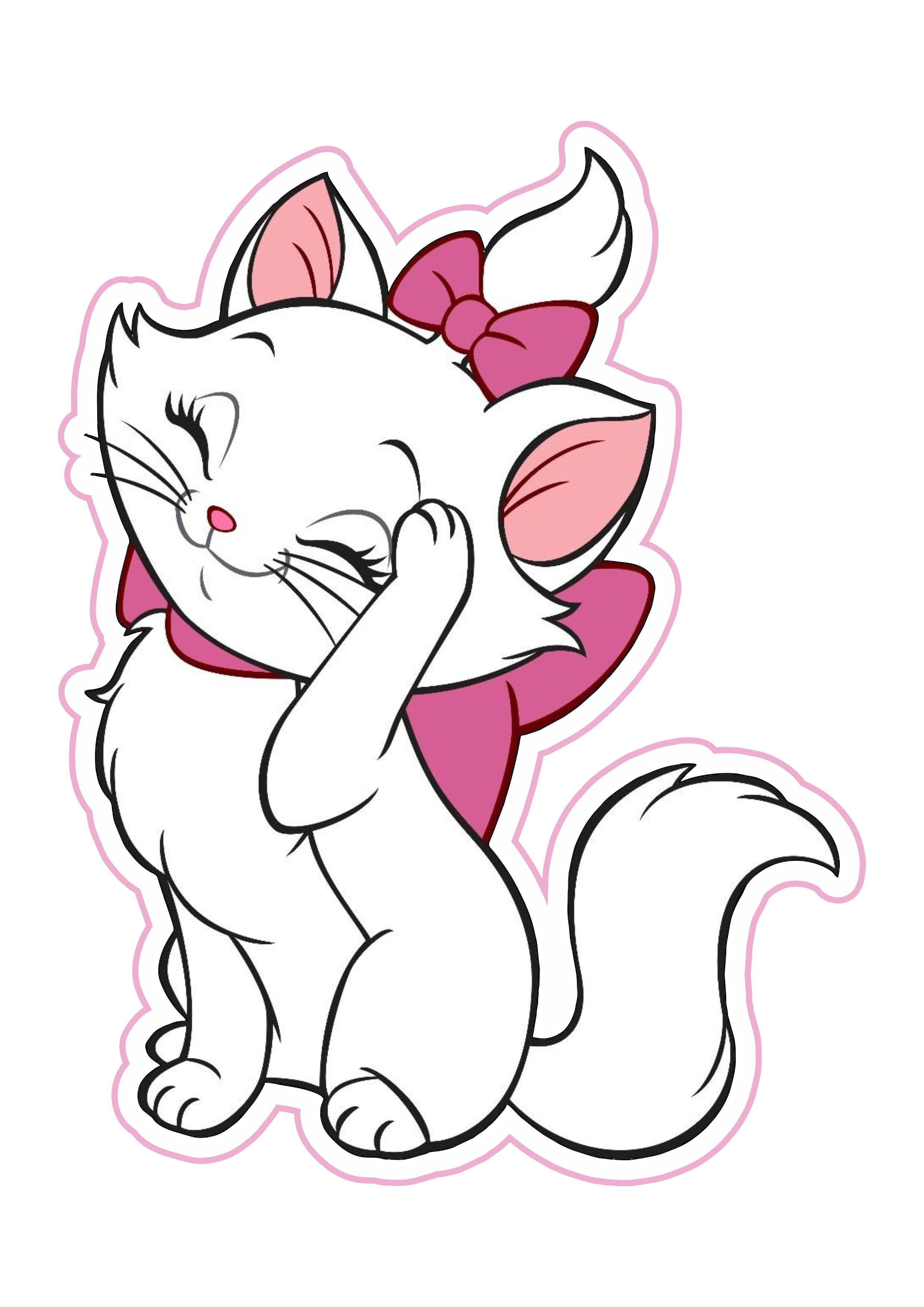 Gatinha Marie imagem alta qualidade com contorno png