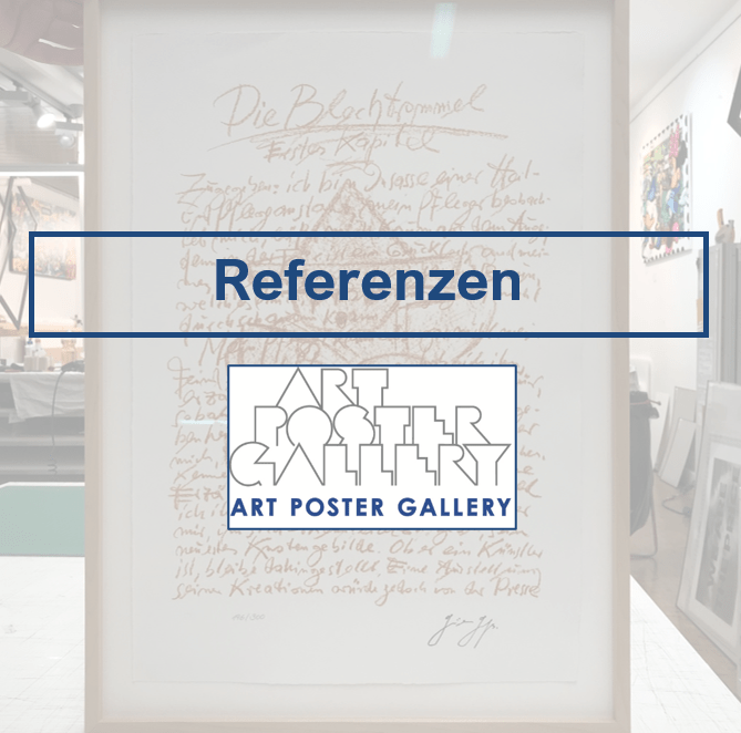 Display case framing with conservational mounting Art Poster Gallery