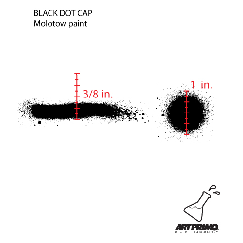Art Primo Black Dots [Male Spray Paint Caps]