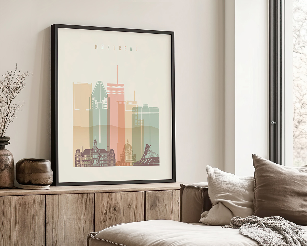 Upgrade your wall gallery with stunning Montreal wall art print in