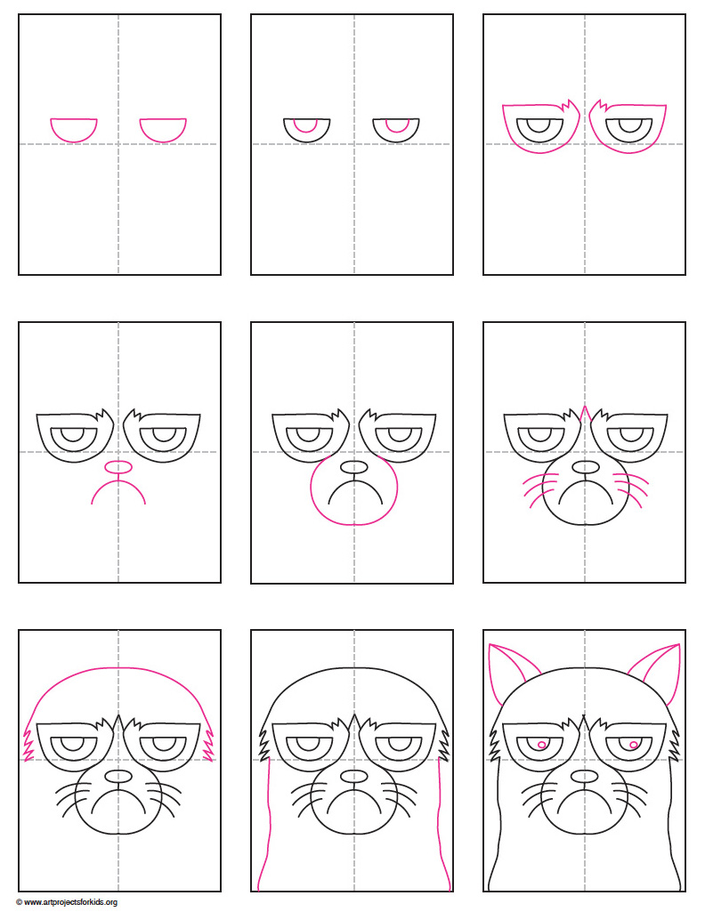 Grumpy Cat Art Projects for Kids