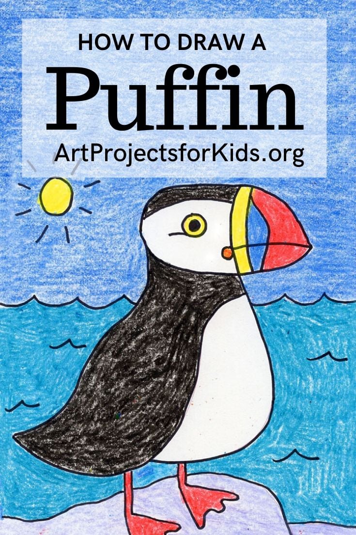 How to Draw a Puffin · Art Projects for Kids